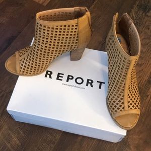 Leather Stack Heel • Cognac